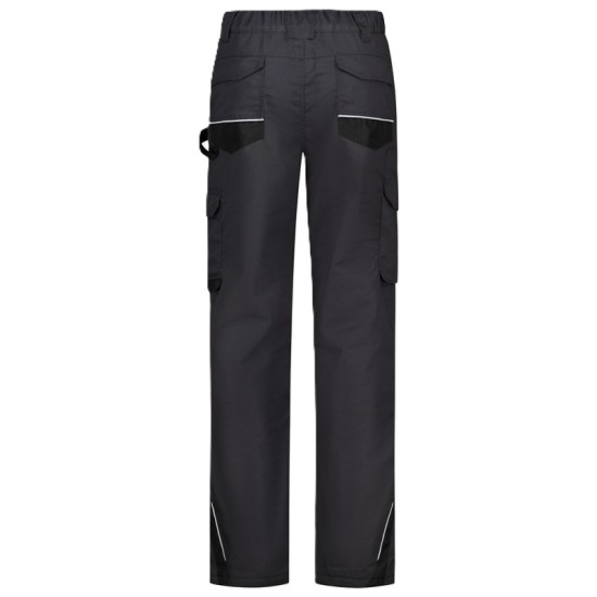 Pantaloni vatuiti tercot Ice, captuseala fleece, gri inchis