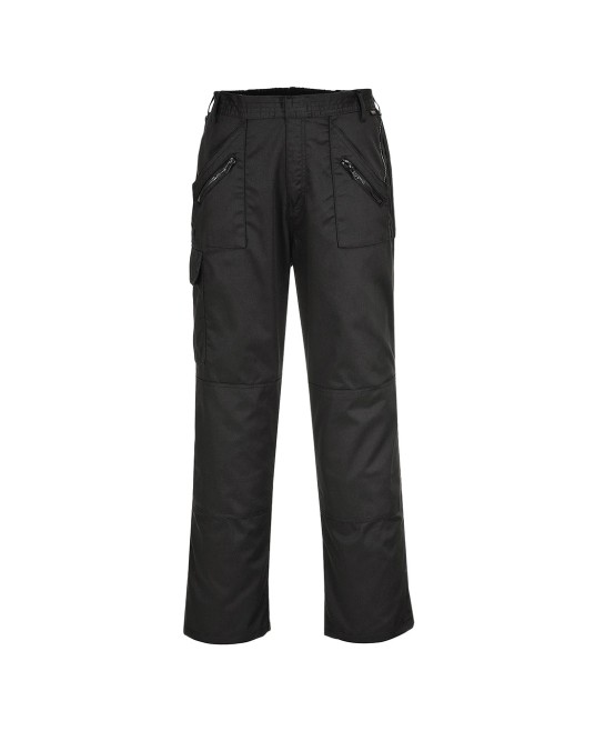 Pantaloni de lucru cu betelie elastica, multiple buzunare, tercot, 245g/m2 [C887] Negru