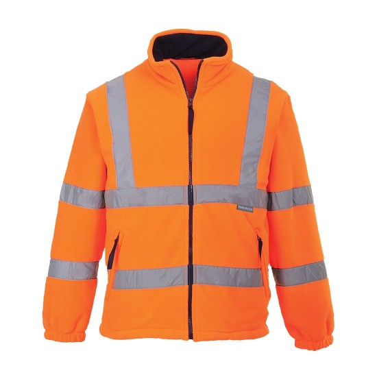 Fleece reflectorizant, inalta vizibilitate, rezistent la vant, 300g/m2[ F300] Portocaliu