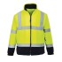 Fleece reflectorizant Hi-Vis calduros si rezistent la vant, bicolor, 300g  [F301] Galben si bleumarin