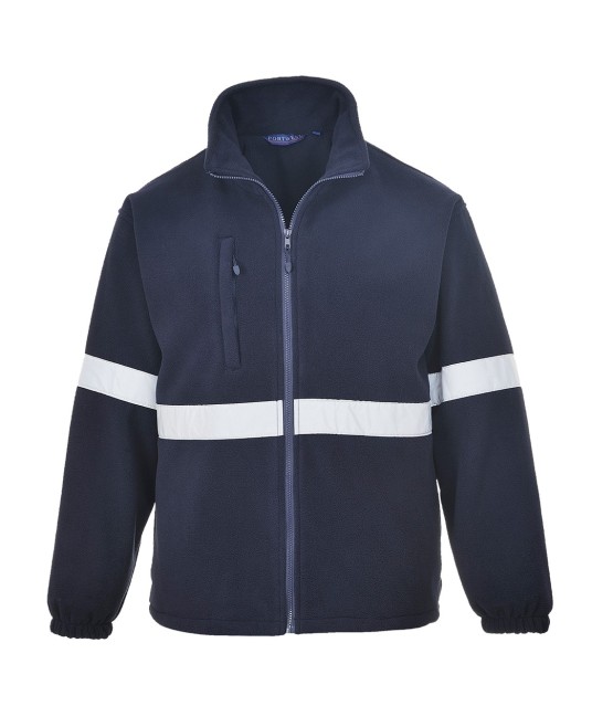 Fleece reflectorizant, foarte calduros si rezistent la vant, 400g/m2 [F433] Bleumarin