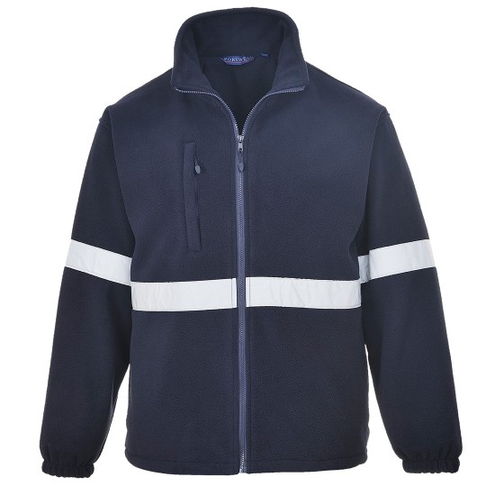 Fleece reflectorizant, foarte calduros si rezistent la vant, 400g/m2, Bleumarin Fleece reflectorizant, foarte calduros si rezistent la vant, 400g/m2, Bleumarin