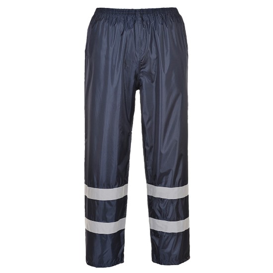 Pantaloni de ploaie impermeabili, dungi reflectorizante, IONA [F441] Bleumarin
