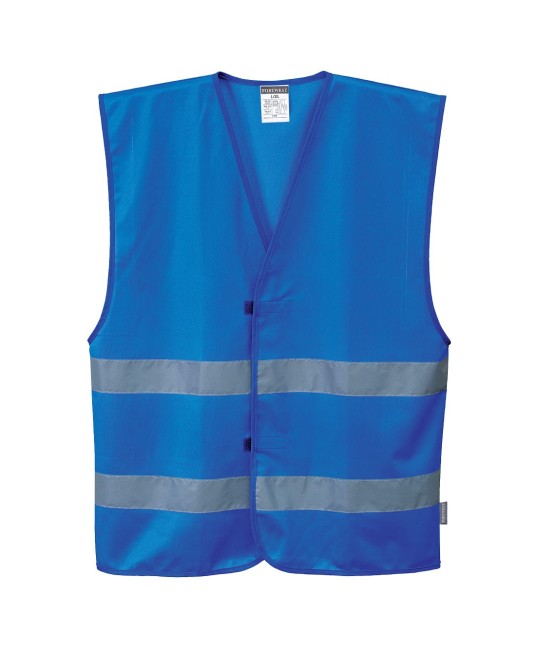 Vesta de protectie cu dungi reflectorizante, culori diverse [F474] Albastru