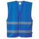Vesta de protectie cu dungi reflectorizante, culori diverse [F474] Albastru