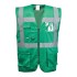 Vesta de protectie cu dungi reflectorizante, verde, bleumarin, albastru, rosu [F476] Verde inchis