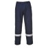 Pantaloni de protectie ignifuga si antistatica, dungi reflectorizante, HiVis[FR26] Bleumarin
