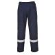 Pantaloni de protectie ignifuga si antistatica, dungi reflectorizante, HiVis [FR26] Bleumarin