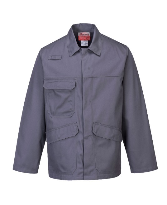 Jacheta de protectie ignifuga si antistatica, Bizflame Pro [FR35] Gri