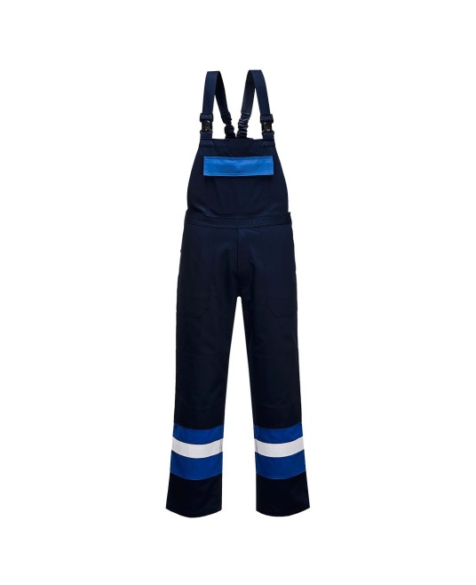 Salopeta  cu pieptar ignifuga antistatica protectie arc electric [FR57] Bleumarin si Albastru