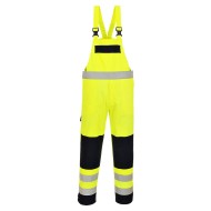 Salopeta de protectie Multinorm, ignifuga, antistatica, reflectorizanta [FR63] Galben si bleumarin