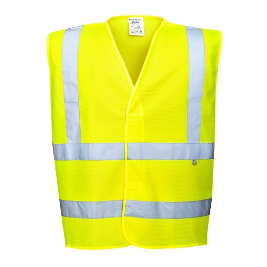 Vesta de protectie Hi-Vis reflectorizant Ignifuga [FR75] Galben