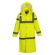 Pelerina de ploaie reflectorizanta lunga, impermeabila, inalta vizibilitate [H445] Galben