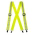 Ham bretele reflectorizante,  4 clipuri de prindere pantaloni [HV56] Galben