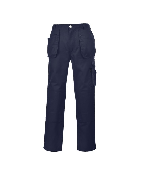 Pantaloni de lucru foarte rezistenti, buzunare ascunse scule, tercot, 300g [KS15] Bleumarin
