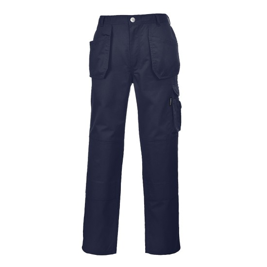 Pantaloni de lucru foarte rezistenti, buzunare ascunse scule, tercot, 300g [KS15] Bleumarin