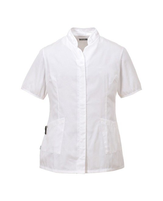 Tunica de lucru cu maneca scurta pentru femei, 210g/m2 [LW12] Alb