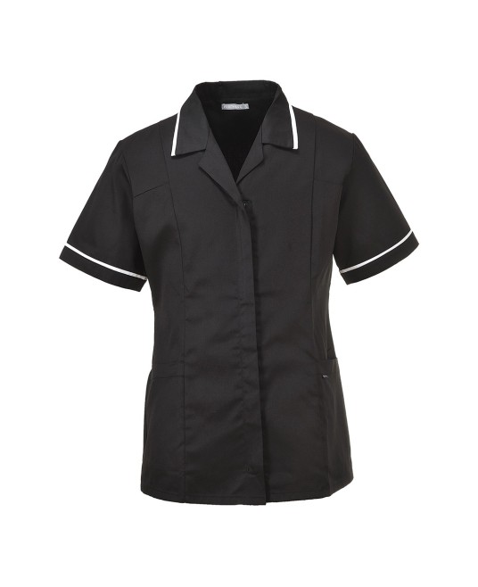 Tunica cu maneca scurta pentru femei, tercot, 210g/m2 [LW20] Negru