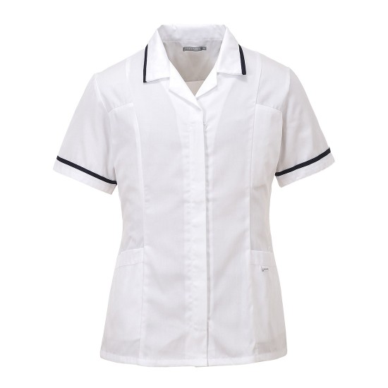 Tunica cu maneca scurta pentru femei, tercot, 210g/m2 [LW20] Alb