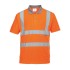 Tricou polo cu maneca scurta reflectorizant, HiVis, 175g/m2[RT22] Portocaliu