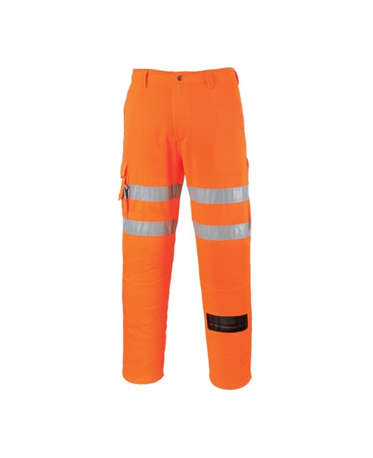 Pantaloni reflectorizanti Hi-Vis Rail Combat [RT46] Portocaliu