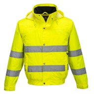 Jacheta impermeabila reflectorizanta, inalta vizibilitate[S161] Galben