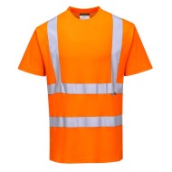 Tricou de protectie reflectorizant cu maneca scurta, inalta vizibilitate [S170] Portocaliu