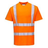 Tricou de protectie reflectorizant cu maneca scurta, inalta vizibilitate [S170] Portocaliu