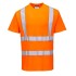 Tricou de protectie reflectorizant cu maneca scurta, inalta vizibilitate [S170] Portocaliu