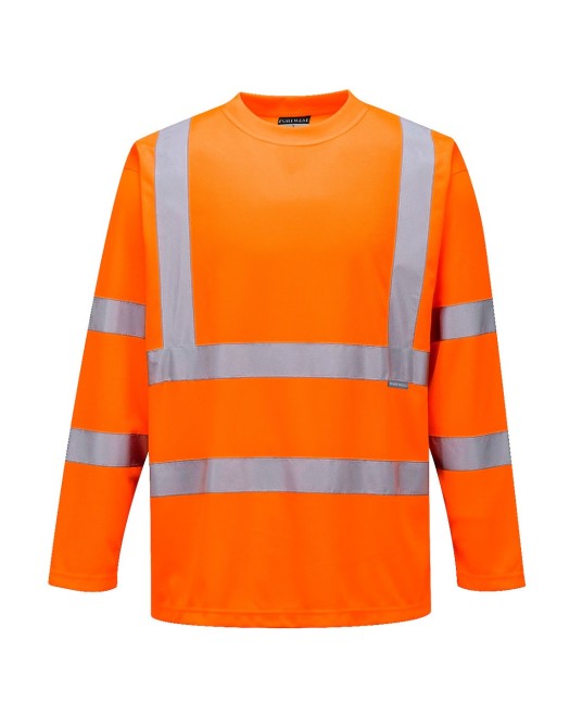Tricou cu Maneci Lungi Hi-Vis reflectorizant, Portocaliu