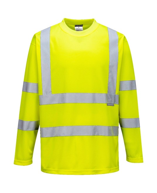 Tricou cu Maneci Lungi Hi-Vis reflectorizant, Galben
