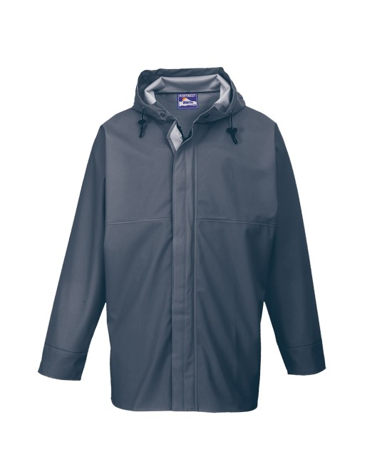 Jachetă de ploaie cu impermeabilitate maximă – cusături sigilate și glugă, Bleumarin