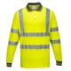 Tricou reflectorizant polo cu maneca lunga, inalta vizibilitate, 175g/m2, Galben Tricou reflectorizant polo cu maneca lunga, inalta vizibilitate, 175g/m2, Galben