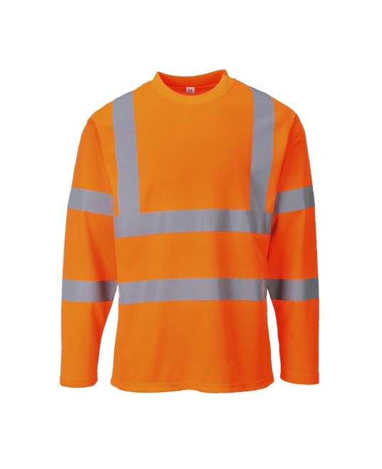 Tricou Hi-Vis reflectorizant cu maneci lungi, Portocaliu