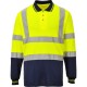 Tricou polo cu maneca lunga reflectorizant, inalta vizibilitate, bicolor, Galben si bleumarin Tricou polo cu maneca lunga reflectorizant, inalta vizibilitate, bicolor, Galben si bleumarin