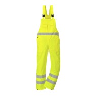 Salopeta de protectie cu pieptar impermeabila, reflectorizanta, HiVis [S388] Galben