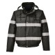 Jacheta de protectie reflectorizanta vatuita, impermeabila, bomber, Iona Lite, Negru Jacheta de protectie reflectorizanta vatuita, impermeabila, bomber, Iona Lite, Negru