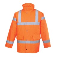 Jacheta vatuita reflectorizanta, Hivis, impermeabila, [S460] Portocaliu