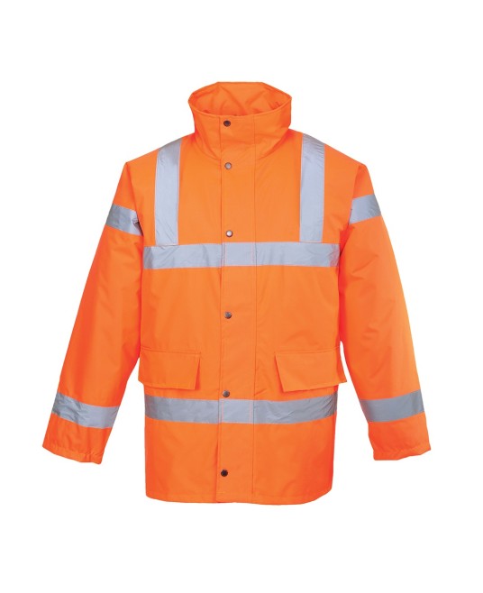 Jacheta vatuita reflectorizanta, Hivis, impermeabila, Portocaliu