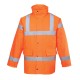 Jacheta vatuita reflectorizanta, Hivis, impermeabila, [S460] Portocaliu