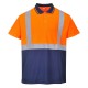 Tricou Polo Doua tonuri  [S479] Portocaliu si bleumarin
