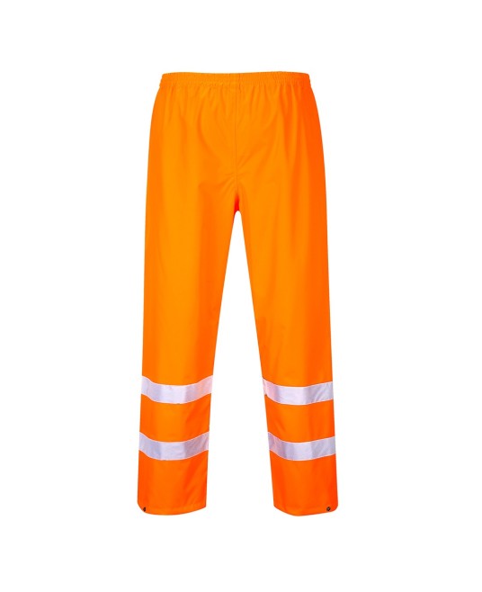 Pantaloni impermeabili reflectorizanti, inalta vizibilitate, Portocaliu