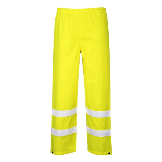 Pantaloni impermeabili reflectorizanti, inalta vizibilitate, Galben