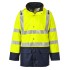 Jacheta de protectie impermeabila reflectorizanta, HiVis, gluga, Sealtex Ultra, Galben si bleumarin