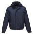 Jacheta vatuita cu gluga, impermeabila, captuseala fleece [S503] Bleumarin