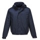 Jacheta vatuita cu gluga, impermeabila, captuseala fleece, Bleumarin Jacheta vatuita cu gluga, impermeabila, captuseala fleece, Bleumarin