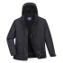 Jacheta vatuita cu gluga, impemeabila, captuseala fleece[S505] Negru
