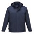 Jacheta vatuita cu gluga, impemeabila, captuseala fleece, Bleumarin