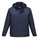 Jacheta vatuita cu gluga, impemeabila, captuseala fleece, Bleumarin Jacheta vatuita cu gluga, impemeabila, captuseala fleece, Bleumarin