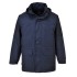 Jacheta de protectie vatuita, cu gluga, impermeabila, captusita cu fleece, Bleumarin